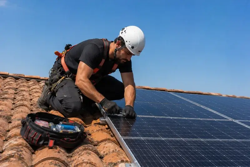 Maintenance et monitoring de panneaux solaires à Castillon-la-Bataille
